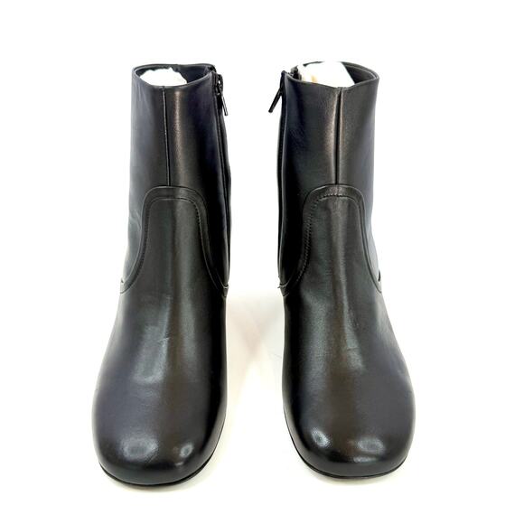SANDRO Leather ankle boots Black Size US 6.5 EU 37 NEW WITHOUT TAGS - Picture 1 of 8